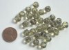 30 8mm Bumpy Speckled Olive Nuggets